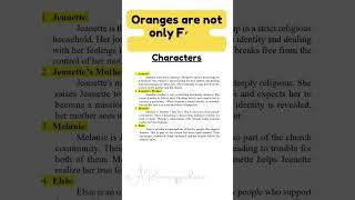 Oranges are not only Fruit -Jeanette Winterson @ARsummaryguidance #shorts #trending #Viral