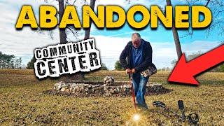 MASSIVE 123-YEAR-OLD Silver Coin Left Him Shaking!!! Metal Detecting ABANDONED Community Center!