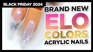 Black Friday 2024 | 2 NEW ELO (Extreme Low Odor) Acrylic Colors and Nail Art Tutorial