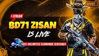 BD71 ZISAN IS LIVE || 40 WEEKLY MEMBERSHIP GIVEAWAY  || DIAMOND KING IS HERE.