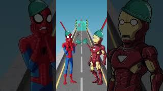 GTA V NEW Kiss Run Ironman vs Spider-man Epic Challenge! #gta #shorts