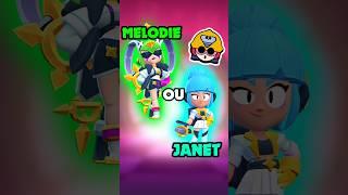 JANET ou MELODIE?! RIXA MALUCA #short #shorts #brawl #brawlers #janet #melodie #brawlstars #brawler