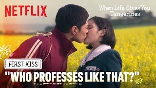 Heart-fluttering first kiss in a flower field | When Life Gives You Tangerines | Netflix [ENG SUB]