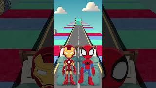 GTA V New Kiss Run Red Spidey vs Ironman Epic Challenge! #shorts #gta