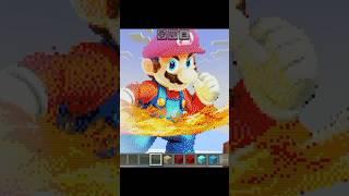 Minecraft mario pixel art #shorts #viral #minecraft