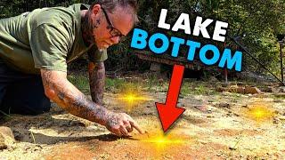 Extreme Drought Exposes A Lake Bottom That's Full of Treasure! #metaldetecting