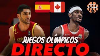 DIRECTO ESPAÑA BALONCESTO VS CANADÁ juegos olímpicos París 2024