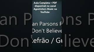 You Don't Believe Me REFRÃO (The Alan Parsons Project) #ianbairnson #thealanparsonsproject #gibson