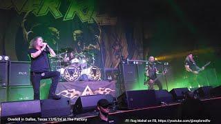 Overkill Live in Dallas, Texas 12/6/24 at The Factory