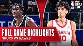 SPURS vs HAWKS | NBA SUMMER LEAGUE | FULL GAME HIGHLIGHTS