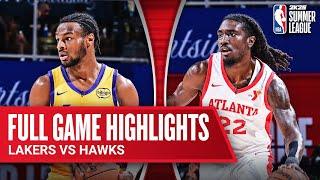 LAKERS vs HAWKS | NBA SUMMER LEAGUE | FULL GAME HIGHLIGHTS