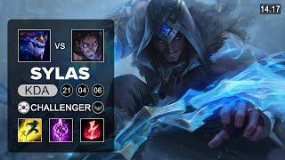 Sylas vs Aurelion Sol Mid - KR Challenger - Patch 14.17 Season 14