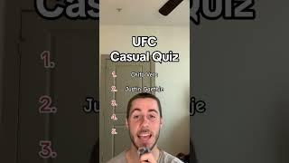 Are You a Casual? Let's find out! #shorts #ufc #mma