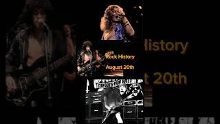 #RockHistory Aug 20 #RobertPlant #dimebagdarrell #ThinLizzy #queensryche #rockmetal #legends #shorts