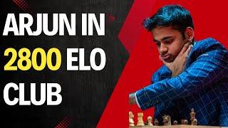 BREAKING: Arjun Erigaisi crosses 2800 ELO points in live rating to create Chess history