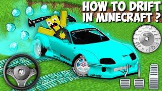 How to do DIAMOND DRIFT in Minecraft ? DIAMOND TOYOTA SUPRA DRIFT CAR !