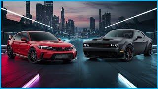 2025 Honda Civic Type R vs 2025 Dodge Challenger SRT Demon 170