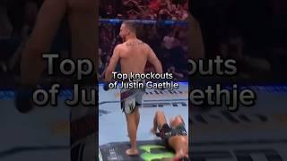 Knockouts of Justin Gaethje #ufc  #mma #knockoutpower #fighting