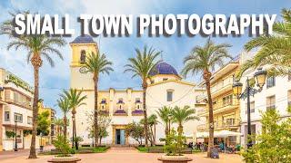 Small Town Photography with Churches and Metal Horses