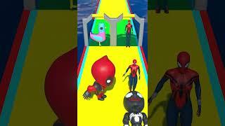 GTA V Romantic Kiss Run With RED Spidey and BLACK Spidey #gta