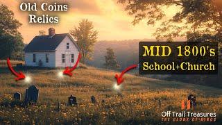 Searching a church and school from the 1800's- what was left? (Metal Detecting) #metaldetecting