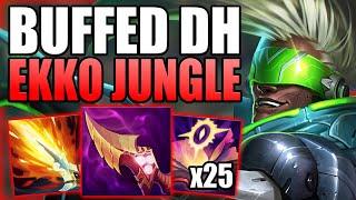 HOW TO EASILY CLIMB OUT OF LOW ELO WITH EKKO JUNGLE AFTER THE DH BUFFS! - League of Legends Guide