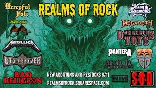 Realms Of Rock - New Additions 8/11/24: King Diamond, Pantera, Overkill, Bolt Thrower, Mercyful Fate