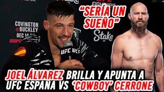 Joel Alvarez vuelve a brillar y sueña con pelear con 'Cowboy' Cerrone