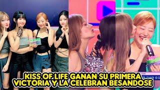 KISS OF LIFE GANAN SU PRIMERA VICTORIA Y LA CELEBRAN BESANDOSE