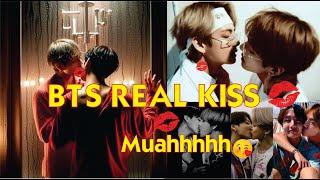 BTS Real Kiss - All BTS kissing moments (surprising BTS kiss collection)