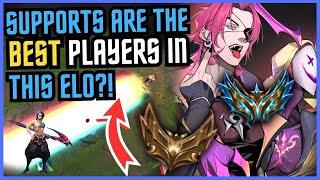 Why Are Supports Actually The Best Players In This Elo?! - How To Climb Out Of Gold With Kayn Top