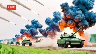 13 minutes ago! Thousands of Russian Rockets Destroy US and Ukrainian Troop Convoys