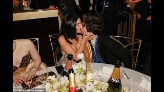 Kylie Jenner and Timothée Chalamet Share a Passionate Kiss at the 2025 Golden Globes