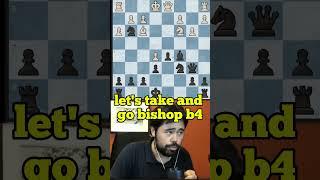 Hikaru shows how to beat a 1344 ELO with NO effort  #shorts