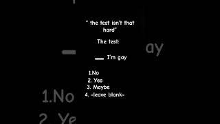 The hardest test in the world ￼