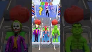 New Kiss & Punch Run Red Spidey vs Joker vs Green Hulk Funny Challenge! #funny