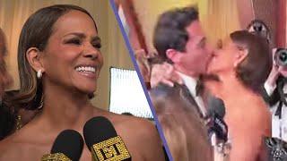 Halle Berry Has 'Payback' KISS With Adrien Brody on Oscars Red Carpet! (Exclusive)