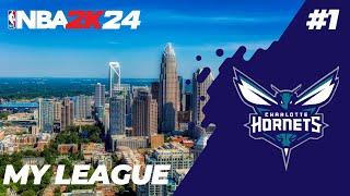 TIDJANE À BUZZ CITY !! | NBA 2K24 : My League Hornets #1 [PC]