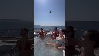 Dan Bilzerian girl in yacht jacuzzi