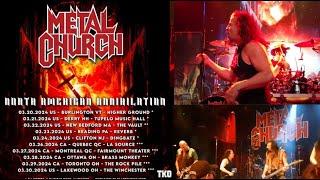 METAL CHURCH announce North American tour 2024 dates/venues unveiled!