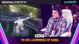 Ys VIII: Lacrimosa of Dana by bramhallthefifth in 1:19:57 - Awesome Games Done Quick 2025