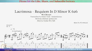 Haunting Melodies: Guitar Tab for Mozart’s Lacrimosa - Requiem In D Minor K 626