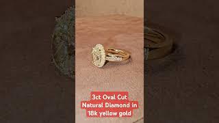 3ct Yellow Diamond in 18k yellow gold ring setting #beautiful #diamond #naturaldiamond #gold #18k