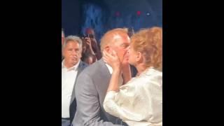 Kevin Costner and Susan Sarandon shared a kiss at the screening of Horizon American Saga Chapter 2