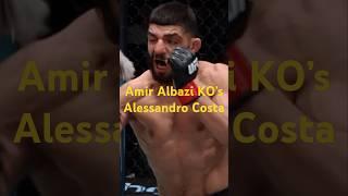 Amir Albazi KO’s Alessandro Costa   #amiralbazi #alessandrocosta  #ufcedmonton #ufc #ko #tko #mma