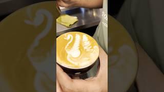 Coffee lover baristas making latte art #coffeeart #latteart #baristalatteart #fypviral