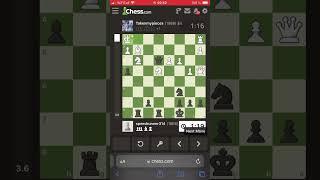 Brilliant blitz checkmate against 2000 elo opponent #chess #games #chessgame #gaming #puzzle #music