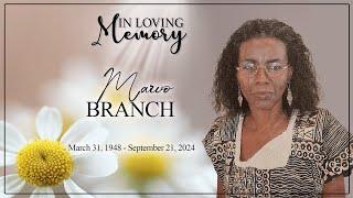 Celebrating the Life of Marvo Jeanette Branch