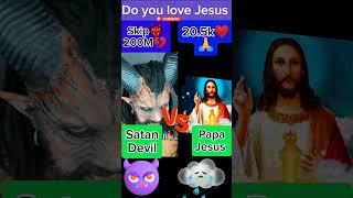 Jesus vs devil Satan #deus #yeshu #catholic #trending #shorts #dios