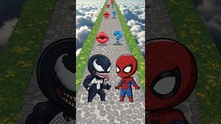 New Kiss Run Spider-man vs Venom Epic Challenge! #shorts #2d